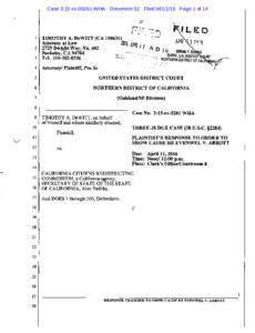 Case 3:15-cvWHA Document 32 FiledPage 1 of 14  Case 3:15-cvWHA Document 32 FiledPage 2 of 14 Case 3:15-cvWHA Document 32 FiledPage 3 of 14