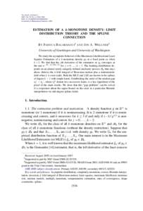 Estimation of a k-monotone density: limit distribution theory and the spline connection