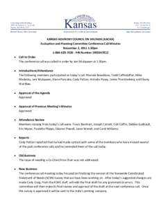 KANSAS ADVISORY COUNCIL ON HIV/AIDS (KACHA)