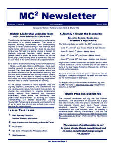 MC Newsletter 2 Volume 1, Issue 2  mc2.nmsu.edu