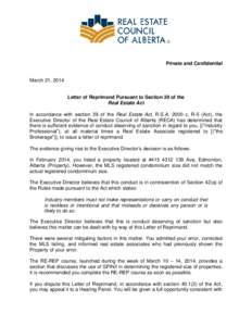 Real Estate Council of Alberta / Condominium / Real estate