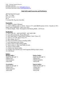 Talin Full Length Amplification and Purification