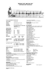 DESIGN-TYPE “  -1400 TEU” CONTAINER SHIP -GEARLESS-