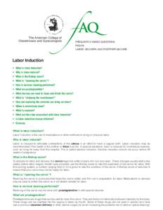 The American College of Obstetricians and Gynecologists f AQ FREQUENTLY ASKED QUESTIONS FAQ154