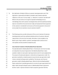 CA-NLH-4 NP Utility Rate Change Page 1 of 4 1  Q.