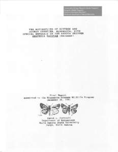 The butterflies of Kittson and Roseau counties, Minnesota, with special emphasis on the Dakota skipper Hesparia dacotae (Skinner)