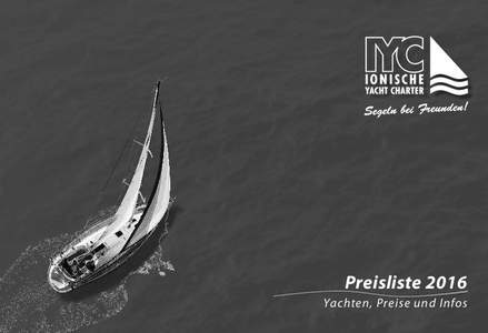 Preisliste 2016 Yachten, Preise und Infos Unsere Yachten Πουνέντες Pounentes