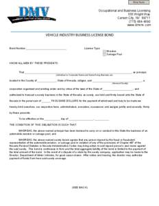 Print Form  Occupational and Business Licensing 555 Wright Way Carson City, NV[removed]4690