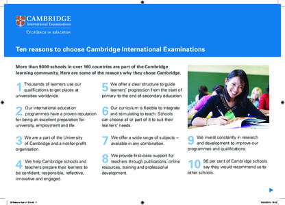 University of Cambridge International Examinations / English as a foreign or second language / University of Cambridge / Secondary education / Orchlon school / UCLES / Education / English-language education / International General Certificate of Secondary Education