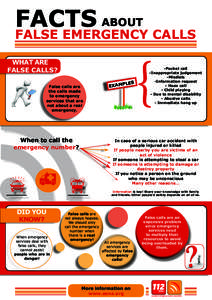 FACTS ABOUT  FALSE EMERGENCY CALLS WHAT ARE FALSE CALLS? LES