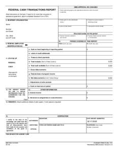 OMB Standard Form 272/Federal Cash Transactions Report