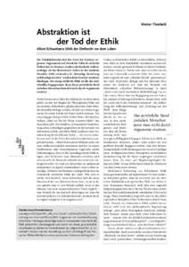 37-2-thema 7-12_29qxp_2-thema:30 Seite 8  Werner Theobald Abstraktion ist der Tod der Ethik