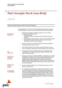 Microsoft Word - Tax & Law Brief PwC-ENG-14 JUNE 2016