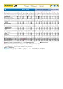 621  Tettnang - Mariabrunn - Eriskirch Samstag auch 24.12. + [removed]Montag - Freitag