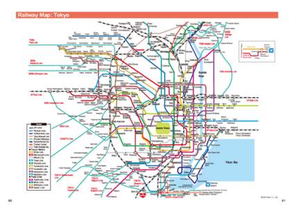 Tokyo Sky Tree (Tokyo Sky Tree) To Central Tokyo  Railway Map: Tokyo