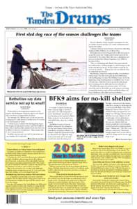 Cauyat — the beat of the Yukon-Kuskokwim Delta  Bethel, Alaska | 50 cents | FREE in the villages Vol. 41, No. 21 | January 2, 2014