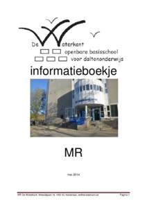 informatieboekje  MR mei[removed]MR De Waterkant, Bilderdijkpark 18, 1052 SC Amsterdam, [removed]