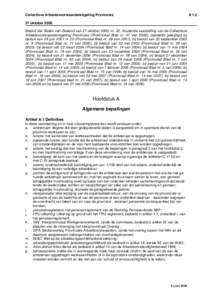 Collectieve Arbeidsvoorwaardenregeling Provincies  IIoktober 2000 Besluit der Staten van Zeeland van 27 oktober 2000, nr. 22, houdende vaststelling van de Collectieve
