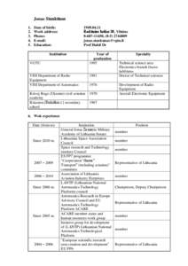 Lithuania / Aeronautics / Unmanned aerial vehicle / Political geography / Europe / Vilnius Gediminas Technical University / National Aviation University