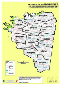 Local Government Act 1989 ELECTORAL STRUCTURE OF BOROONDARA CITY COUNCIL NOTE: By Order in Council made under Section 220Q(k)of the Local Government Act 1989, the boundaries of wards of the Boroondara City Council are fi