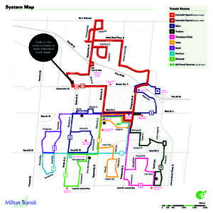 System Map  Transit Routes No. 5 Sideroad  1A Industrial Special (west to east)