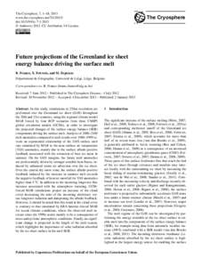 The Cryosphere, 7, 1–18, 2013 www.the-cryosphere.netdoi:tc © Author(sCC Attribution 3.0 License.  The Cryosphere