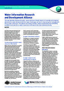 Statistical forecasting / Air dispersion modeling / Commonwealth Scientific and Industrial Research Organisation / Water resources / Hydrology / Meteorology / Forecasting / Geographic information system / Water / Earth / Environment