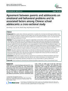 Adolescence / Child Behavior Checklist / Attention deficit hyperactivity disorder / Psychiatry / Learning / Child and adolescent psychiatry / The Family Check-Up / Educational psychology / Education / Childhood psychiatric disorders
