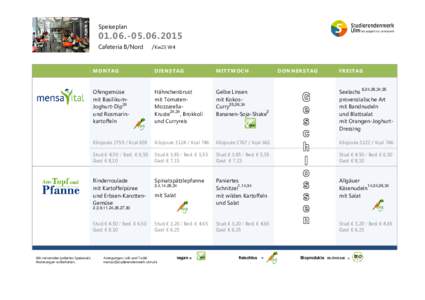 Speiseplan2015 Cafeteria B/Nord  /Kw23 W4
