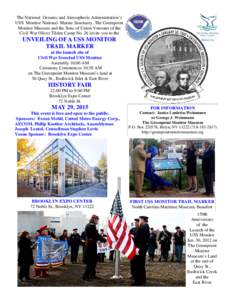 USS Monitor Trail  May 29 Event Flyer
