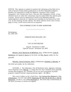 Verizon New England, Inc. v. City of Rochester