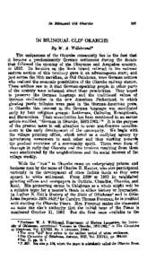 IN BILINGUAL OLD1 OKARCHE The uniqueness of the Okarche community lies in the fact that it became a predominantly German settlement during the decade that followed the opening of the Cheyenne and Arapahoe country, in 189