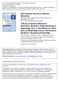 A Study of General Education Astronomy Students’ Understandings of Cosmology. Part V. The Effects of a New Suite of Cosmology Lecture-Tutorials on Students’ Conceptual Knowledge