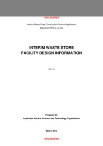 Microsoft Word - IWS-C-LA-Ca Interim Waste Store - Facility Design Information_Final.doc