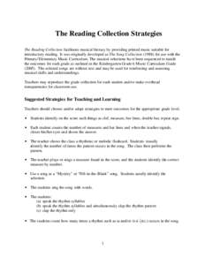 The Reading Collection Strategies