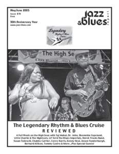 May/June 2005 Issue 274 Free 30th Anniversary Year www.jazz-blues.com