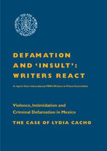 Kamel Nacif Borge / Ethics / Mario Plutarco Marín Torres / Jean Succar Kuri / Defamation / Lydia / 11:59 / Mexican people / Lydia Cacho / Mexico