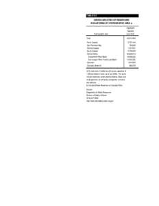 TABLE G-2 GROSS CAPACITIES OF RESERVOIRS IN CALIFORNIA BY HYDROGRAPHIC AREA a/ Hydrographic area