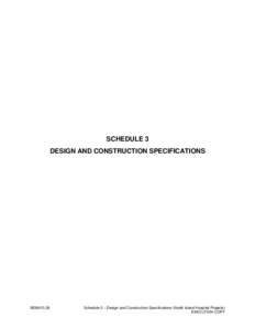 Microsoft Word - Schedule 3 Design and Construction Specifications.DOC