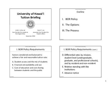 Association of Public and Land-Grant Universities / Brigham Young University–Hawaii / Oahu / American Association of State Colleges and Universities / Honolulu County /  Hawaii / University of Hawaii