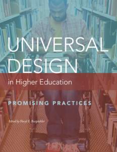 Universal Design in Higher Education: Promising Practices