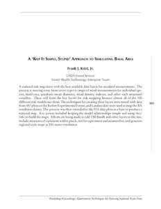 ___________________________________________________________________________________  A ‘KEEP IT SIMPLE, STUPID’ APPROACH TO SIMULATING BASAL AREA Frank J. Krist, Jr. USDA Forest Service Forest Health Technology Enter