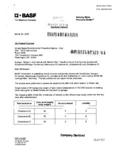 8EHQ-09-17456A  TSCA 8(e) Notice