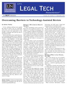 LJN’s  Legal Tech Newsletter ®