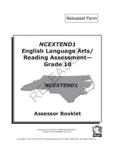 2013 G10_ELA Assessor Booklet...