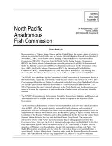 NPAFC Doc. 585 Appendix 1 North Pacific Anadromous