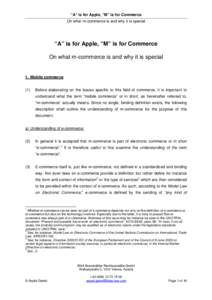 Mobile telecommunications / Identity management / Electronic signature / European Union directives / Mobile commerce / Mobile phone / Mobile signature / Mobile device / Electronic Commerce Directive / Technology / Electronic commerce / Cryptography