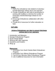 Legal professions / Oklahoma Department of Human Services / Ombudsman / Nursing home / Oklahoma City / Medicaid / Representative payee / Social Security / Geography of Oklahoma / Oklahoma / Medicine