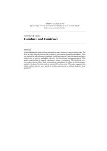 RMM Vol. 4, 2013, 53–60 Special Topic: Can the Social Contract Be Signed by an Invisible Hand? http://www.rmm-journal.de/ Anthony de Jasay