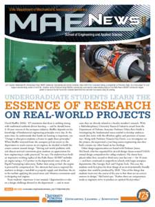 U.Va. Department of Mechanical & Aerospace Engineering  SPRING 2012 Volume 1, issue 1